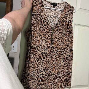 ( XL ) INC NWOT - Leopard Print Sleeveless Top